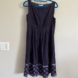 Blue-purple sleeveless dress